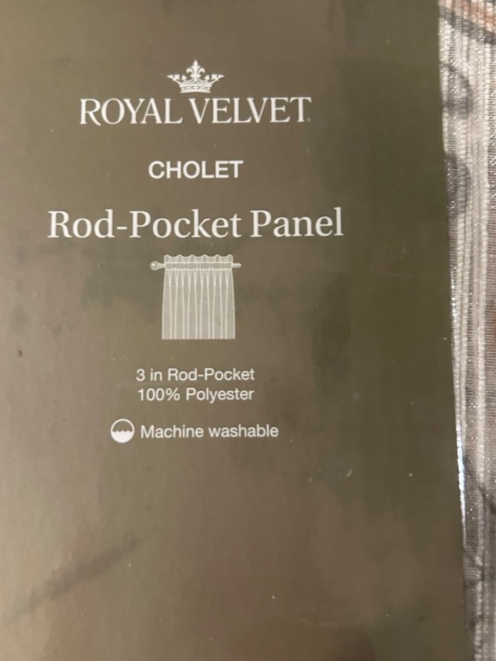 "Royal Velvet Cholet Curtain Set 2 Rod Pocket Panels Floral Beige Rust 50"x 84" - Picture 11 of 14